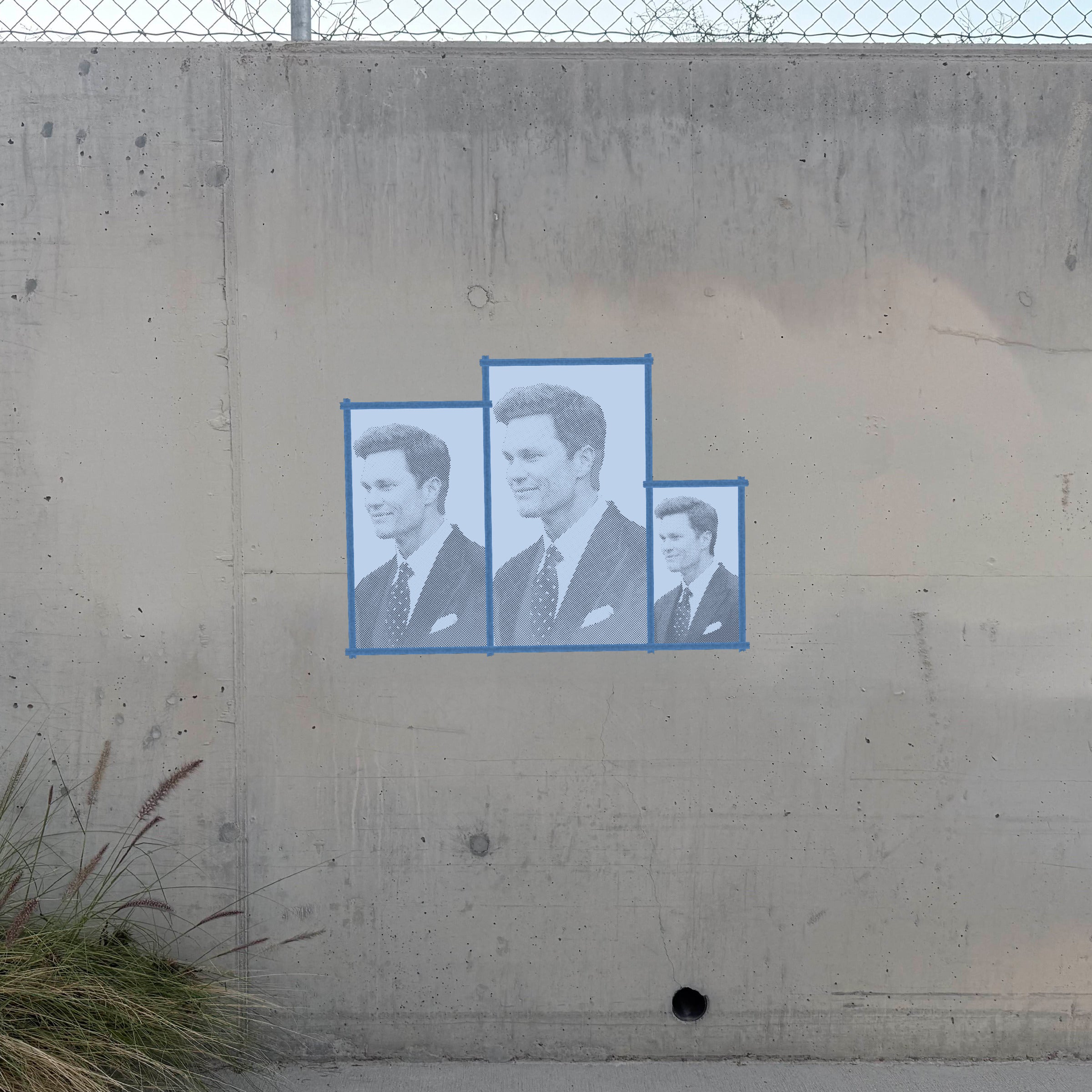 Tom Brady Halftone Stencil - Angle 1