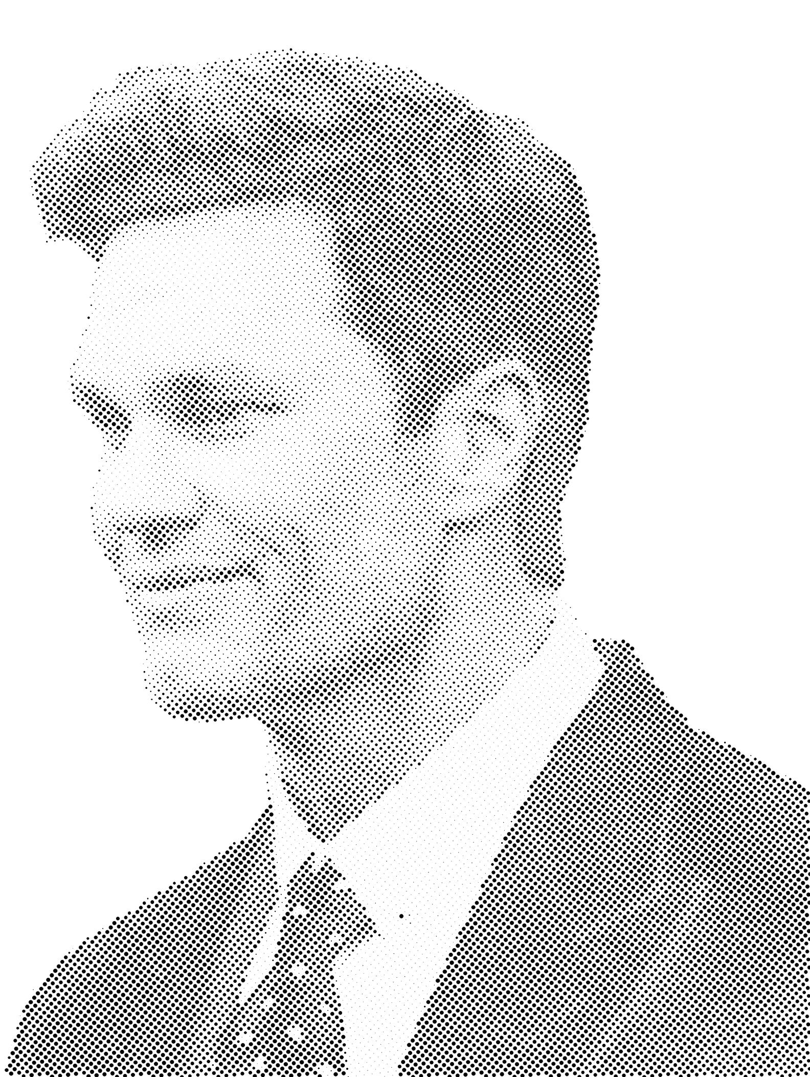 Tom Brady Halftone Stencil