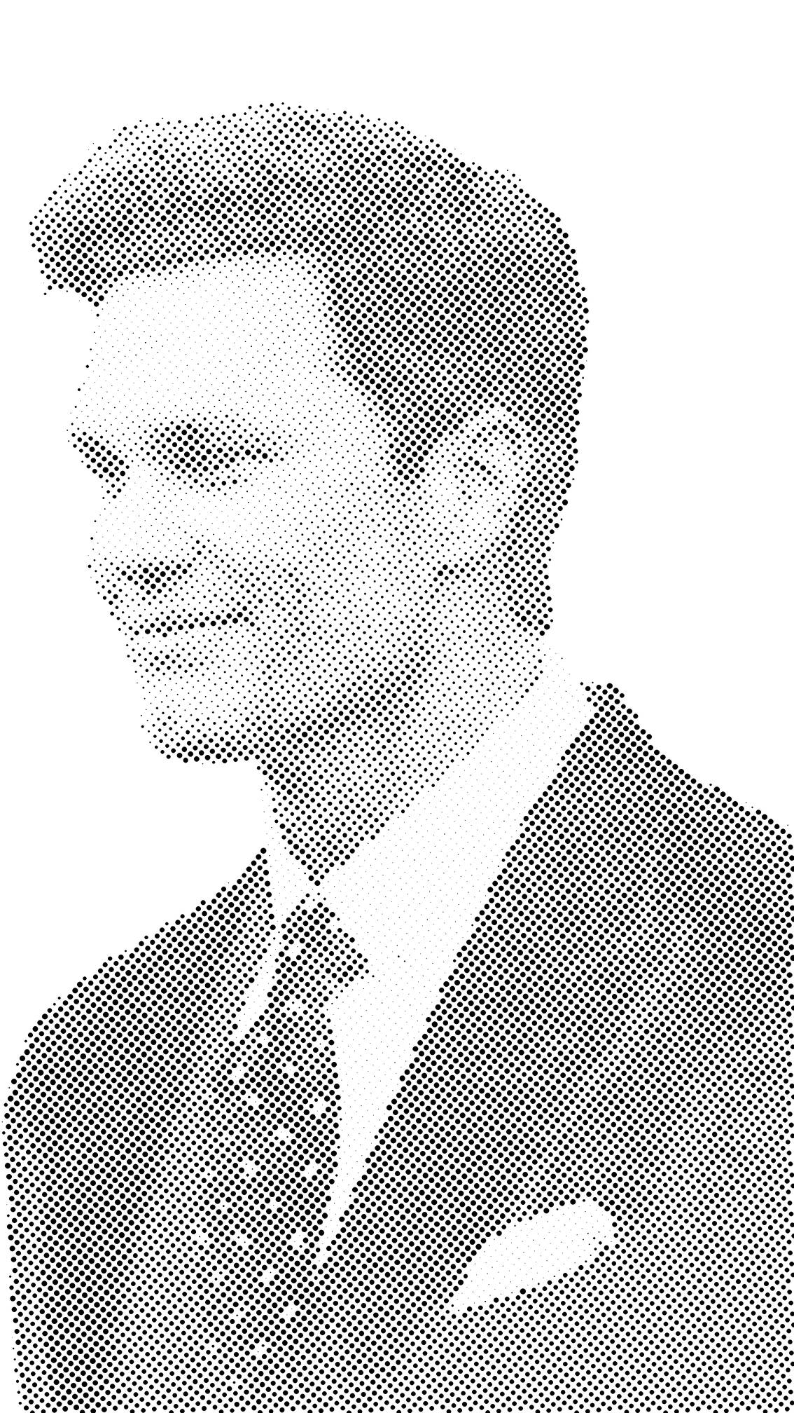 Tom Brady halftone stencil 22x28