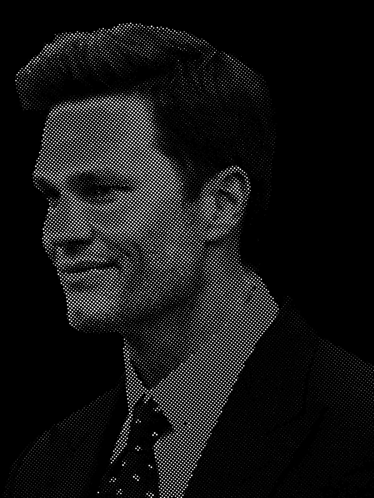 Tom Brady Halftone Stencil