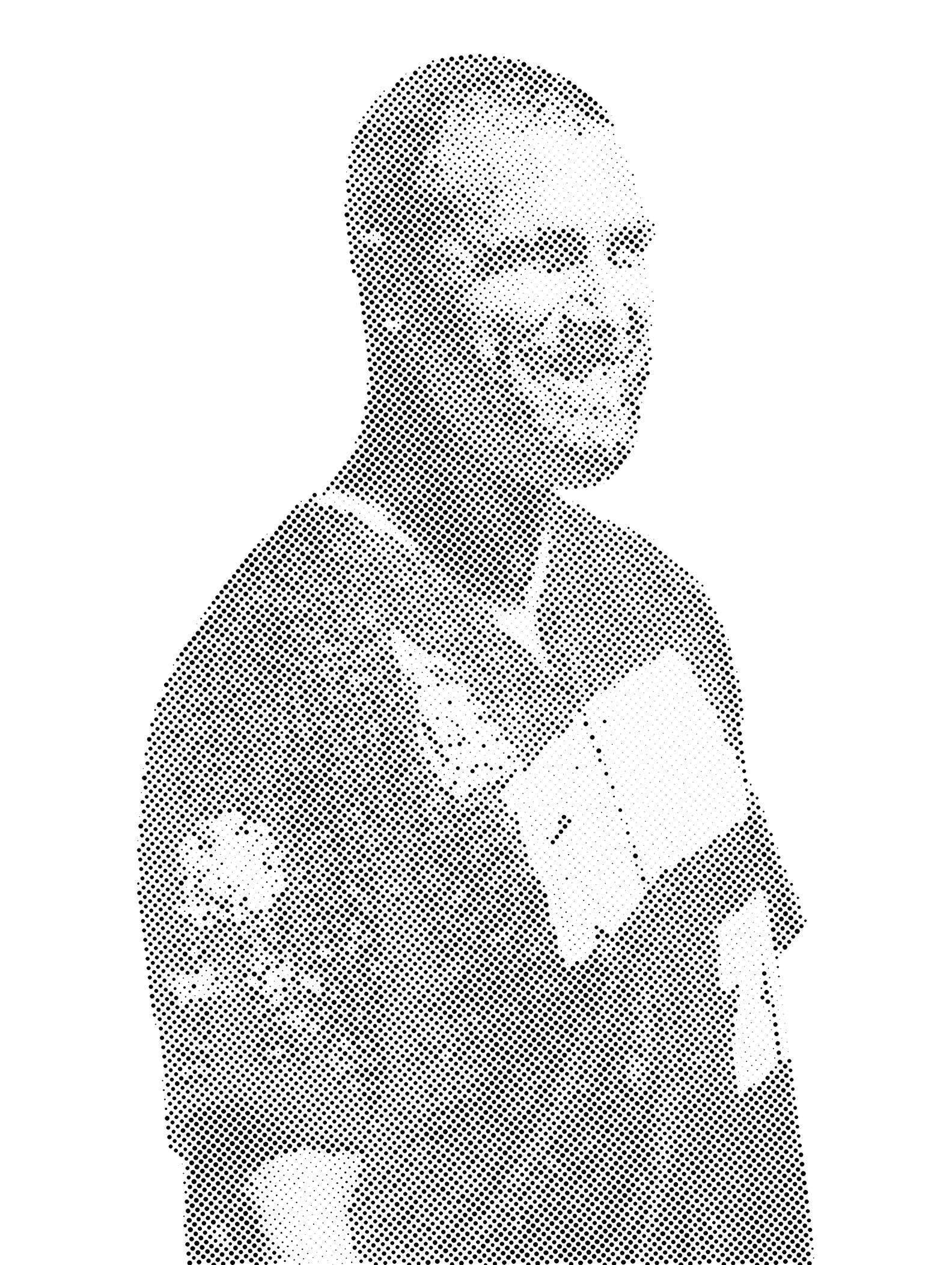 Travis Kelce Halftone Stencil