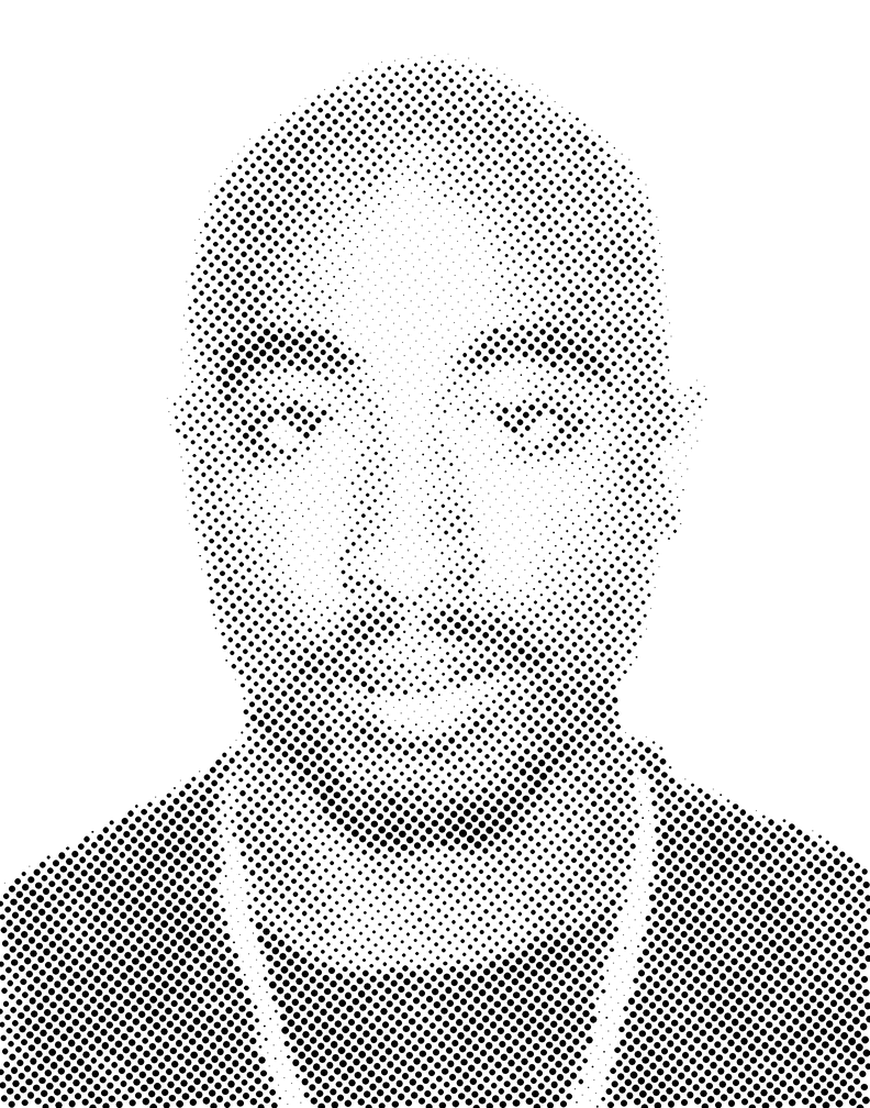 Tupac Halftone Stencil